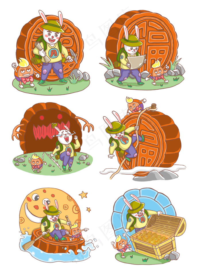 中秋节月兔月饼大探险