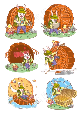 中秋节月兔月饼大探险