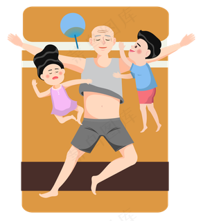 重阳陪伴爷爷的孙子