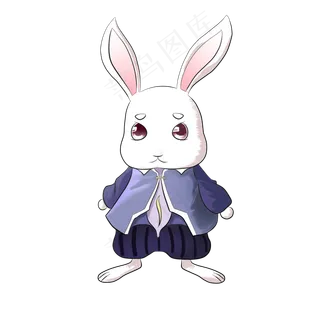 中秋节月兔商用元素玉兔可爱萌