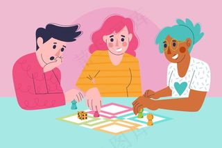 玩ludo游戏的朋友