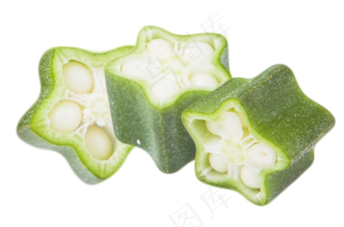 新鲜的蔬菜秋葵纯天然