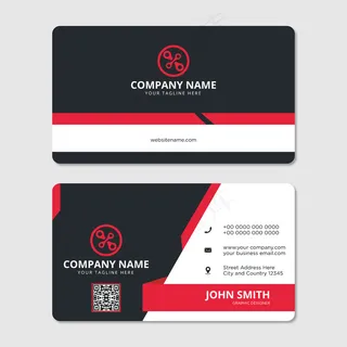 现代专业名片设计矢量