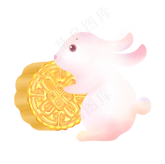 中秋节玉兔月饼(2451X2437(DPI:300))psd模版下载