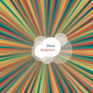 从彩色光线中心发散的复古背景