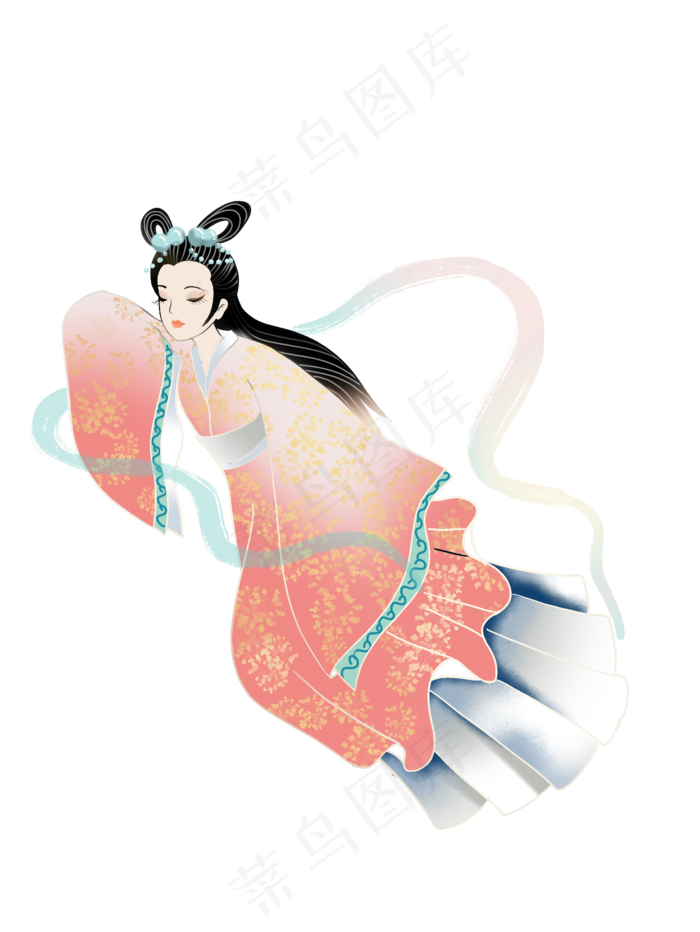 嫦娥姐姐奔月(2337X3111(DPI:300))psd模版下载
