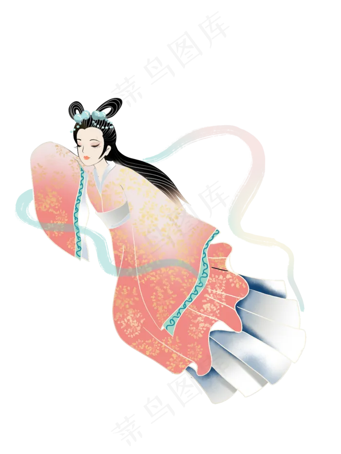嫦娥姐姐奔月(2337X3111(DPI:300))psd模版下载