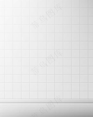 卫生间白瓷砖墙面及地面