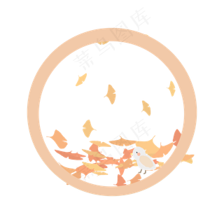 二十四节气立秋PNG边框