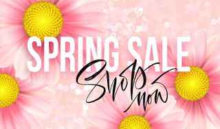 春季销售概念。夏季背景与粉红色雏菊背景。插图