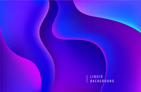 抽象紫色霓虹灯背景。动态流体形成现代概念。