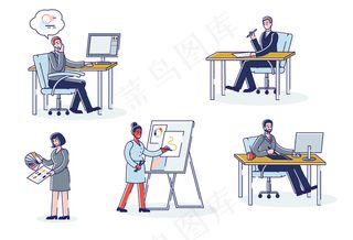 平面设计师工作。