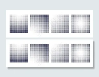 半色调渐变方形背景集