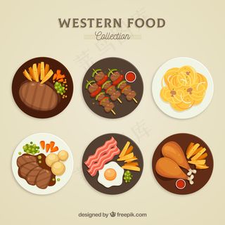 美食收藏顶视图