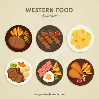 美食收藏顶视图