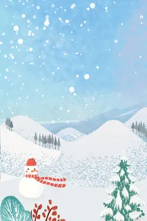 简约雪景自然风光创意合成 简约雪景自然风光创意合成