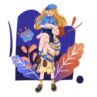 七夕节坐在男朋友肩上的可爱女生 七夕节坐在男朋友肩上的可爱女生