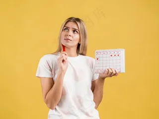 女性思考与持历中景