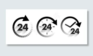 以箭头样式设置的服务日图标