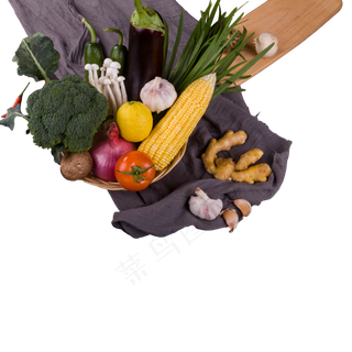 彩色蔬菜食物元素