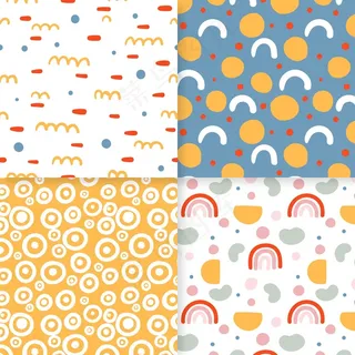 抽象手绘图案集