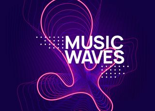 渐变派对背景，动态流畅的形状和线条。