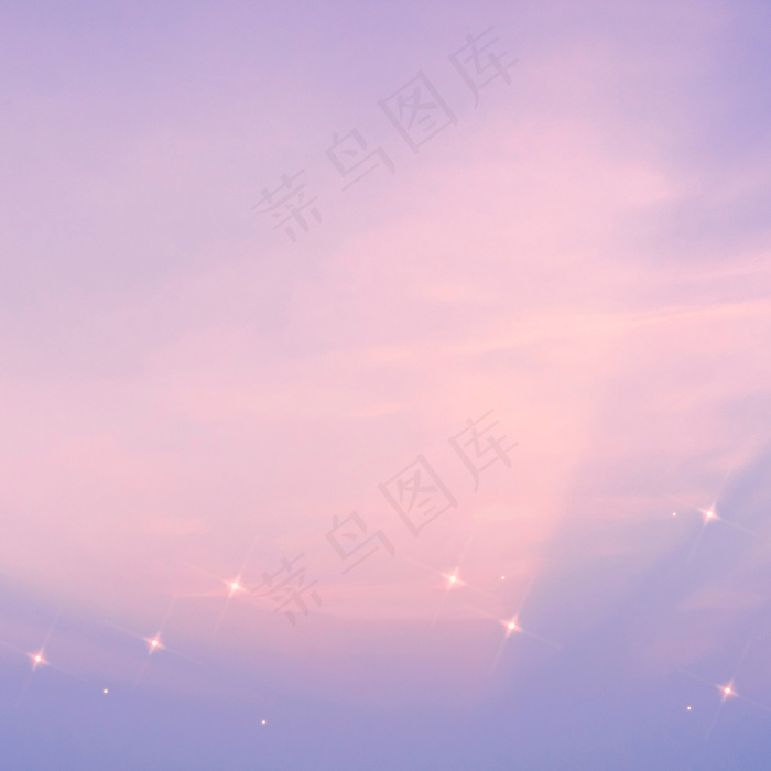 满天星斗的天空图案闪闪发光的紫色背景