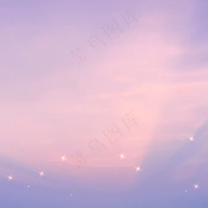 满天星斗的天空图案闪闪发光的紫色背景