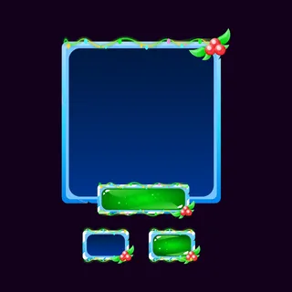 一套gui ice圣诞板弹出按钮