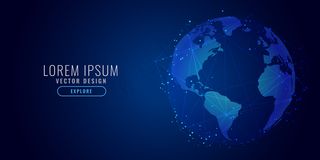 全球技术概念数字科学背景