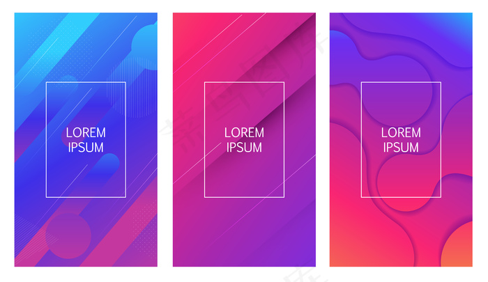 抽象最小梯度形状几何背景。插图