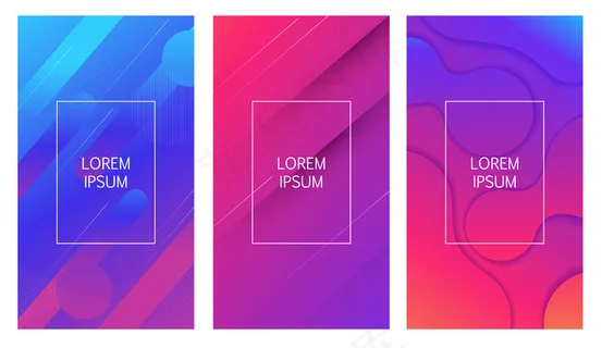 抽象最小梯度形状几何背景。插图