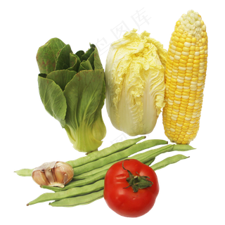 蔬菜玉米西红柿豆角蔬菜组合