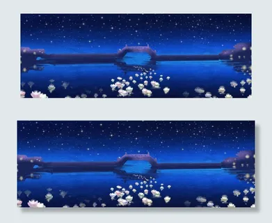 中秋夜晚手绘清新banner