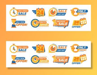 销售倒计时贴纸套装