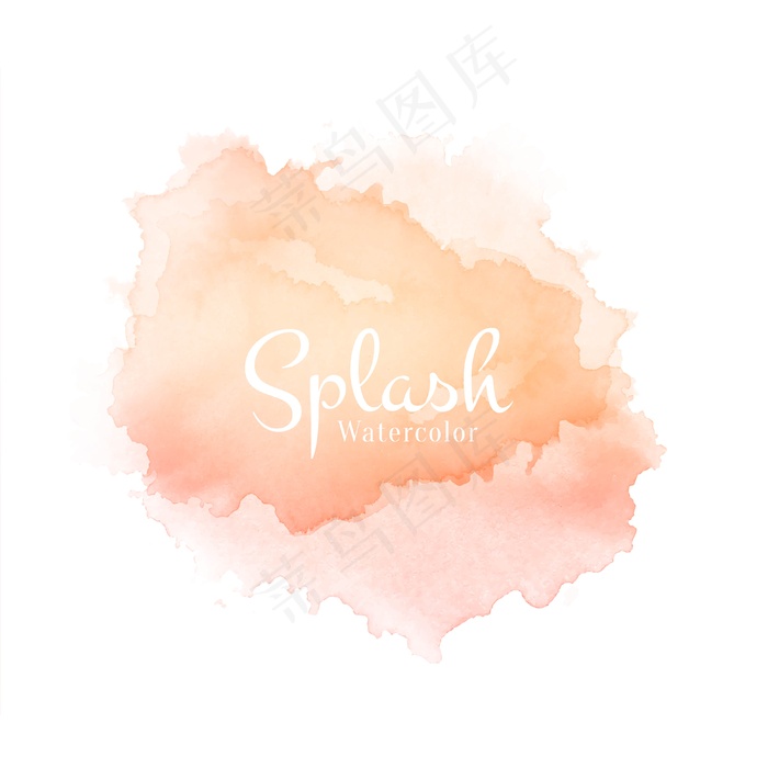 现代水彩画飞溅柔和