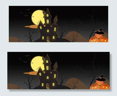 城堡鬼屋万圣节banner