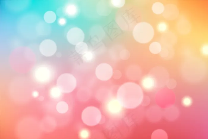 装饰性(bokeh)散景效果背景eps,ai矢量模版下载