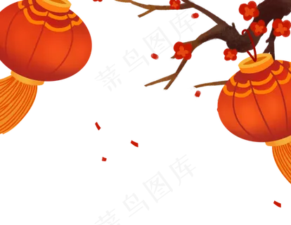 中国风梅花灯笼