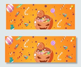 万圣节糖果派对banner