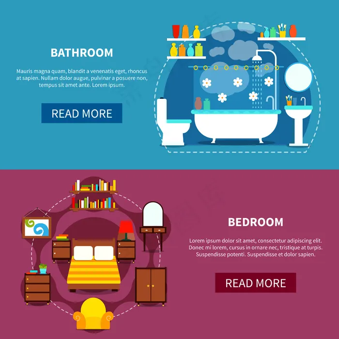 内部横幅banner设置eps,ai矢量模版下载