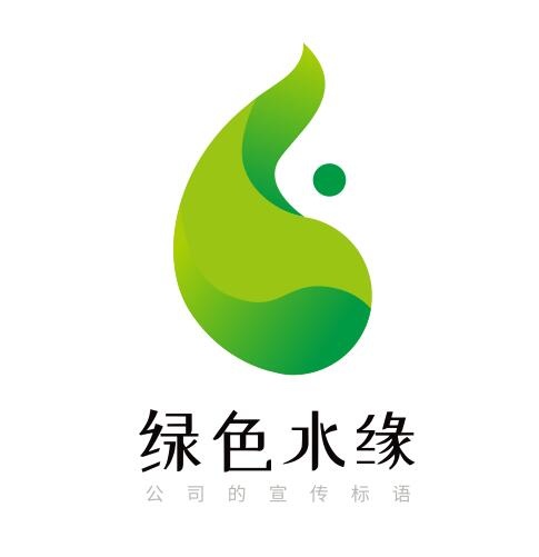 绿色水滴  logocdr矢量模版下载