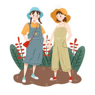 国庆节假期出游少女