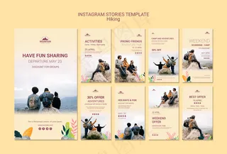 徒步旅行模板故事模板