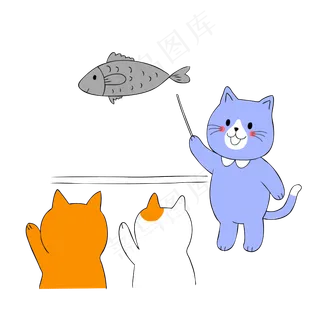 教师节猫老师教育猫学生