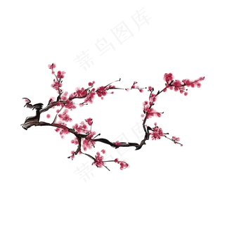 国潮梅花傲雪寒梅