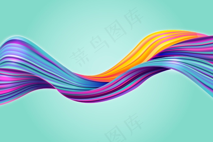 彩色流背景eps,ai矢量模版下载