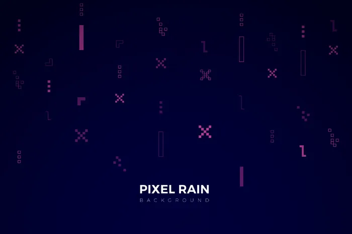 抽象像素雨背景eps,ai矢量模版下载