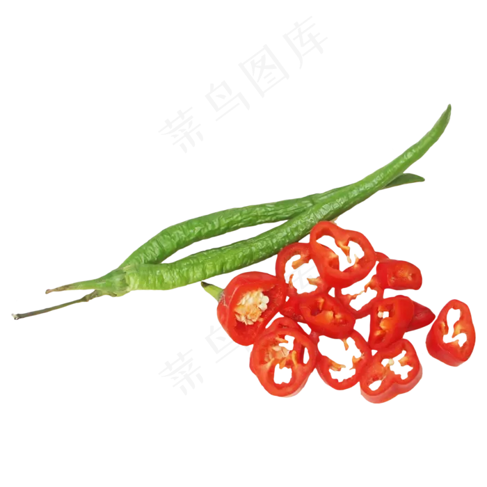 二荆条辣椒蔬菜组合(2000X2000(DPI:300))