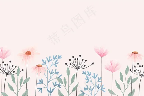彩色花卉背景 彩色花卉背景